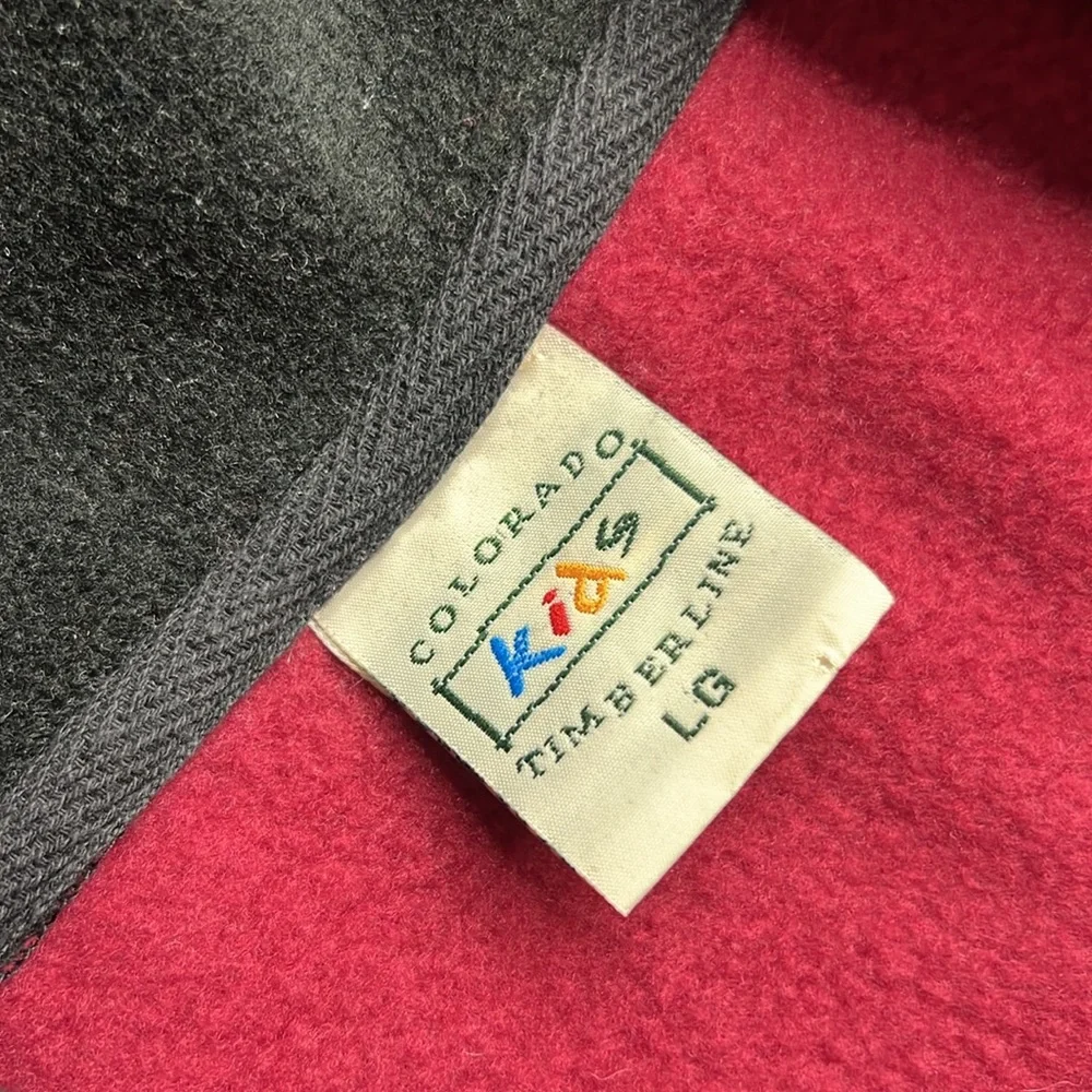 COLORADO TIMBERLINE Burgendy Kids Pelican Bay Naples Fleece Zip Up Jacket